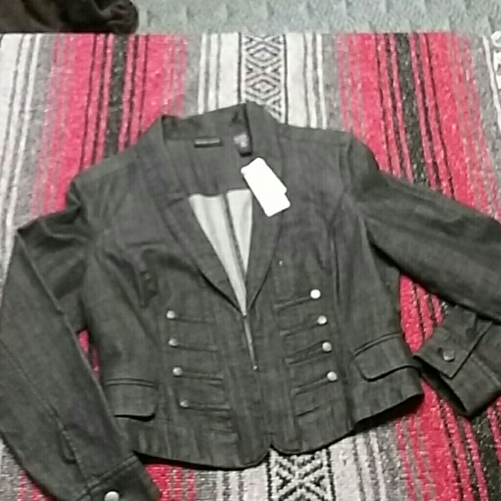 NWT New York &Company dark rinse denim jacket